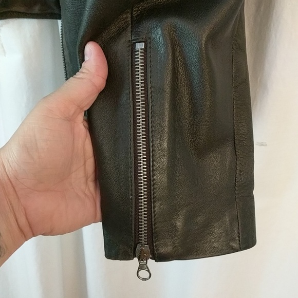 Sisley leather jacket - Picture 5 of 6